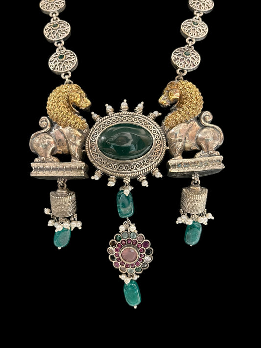 Oxidised long Necklace set