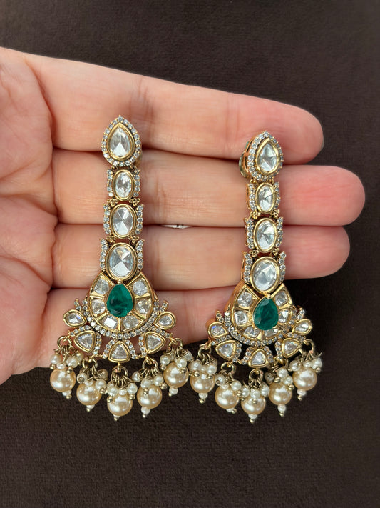CH(432)Hiral Polki Earrings