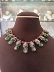 CH(1188)Celeste antique necklace set