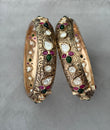 Karnavati antique openable Polki bangle
