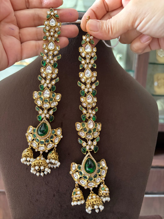 MS(858)Avika antique Polki Earrings