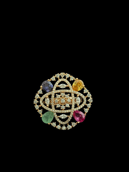 CZ adjustable ring