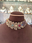 Ch(1405)Mrinalini antique designer necklace set