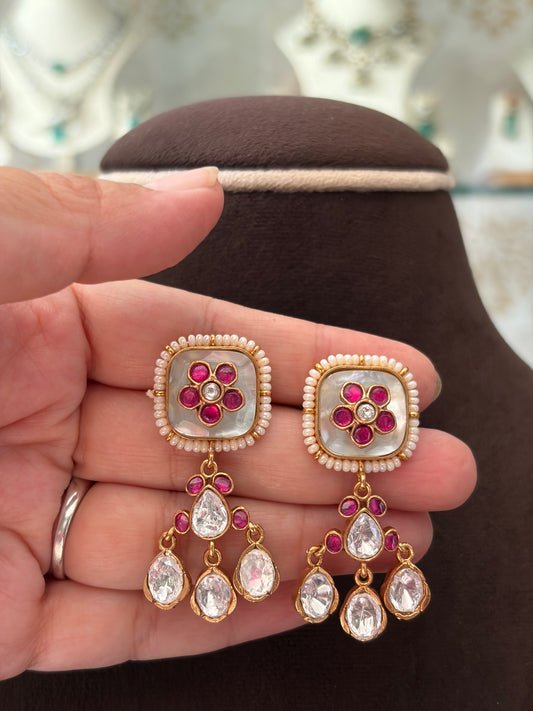 ND(1180)Emilia Jadau necklace set