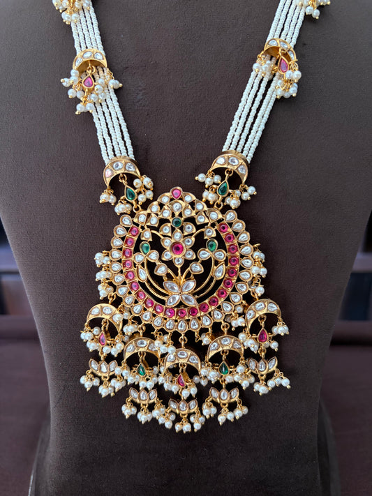 MS(1554)Maharani long Jadau necklace set