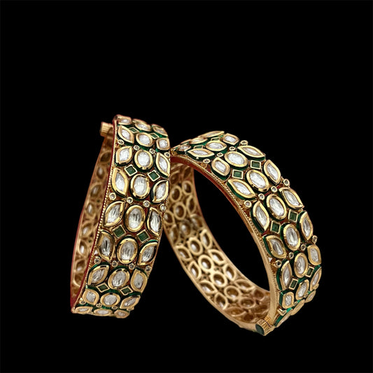 Premium Kundan Bangles