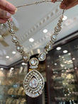 Antique finish Moissanite necklace