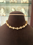 Julia gold plated moissanite necklace