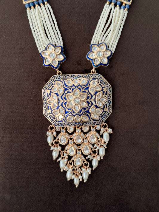 MS(851)Devika meenakari Long Necklace set