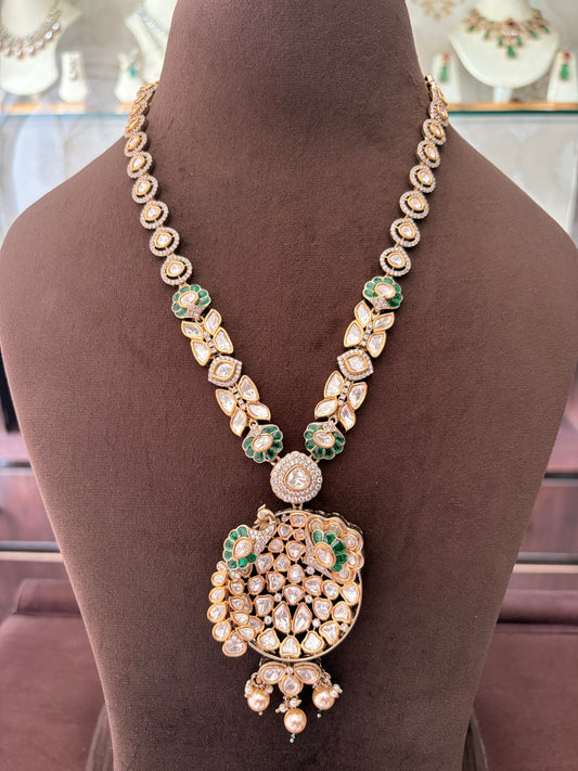 ER(1254)Nyra dual plating Polki necklace