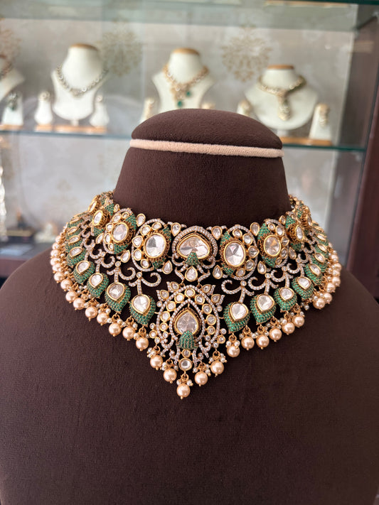 RN(3849)Parinita flexible Polki choker set