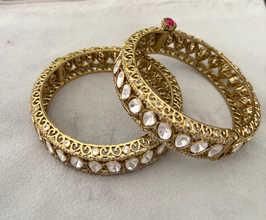 Padmini openable antique bangle