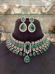 Cz emerald collar Necklace