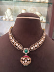MS(633)Athena designer polki necklace