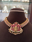 MF(783))Mrinalini gold plated temple necklace