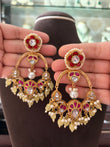 MS(585)Trisha handmade Jadau earrings