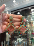 Sabyasachi inspired square earrings
