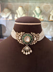 Nyra antique moissanite choker
