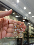 Sabyasachi inspired earrings with doublet stone
