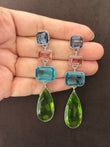 Citrine stone earrings