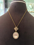 Elica moissanite pendant set