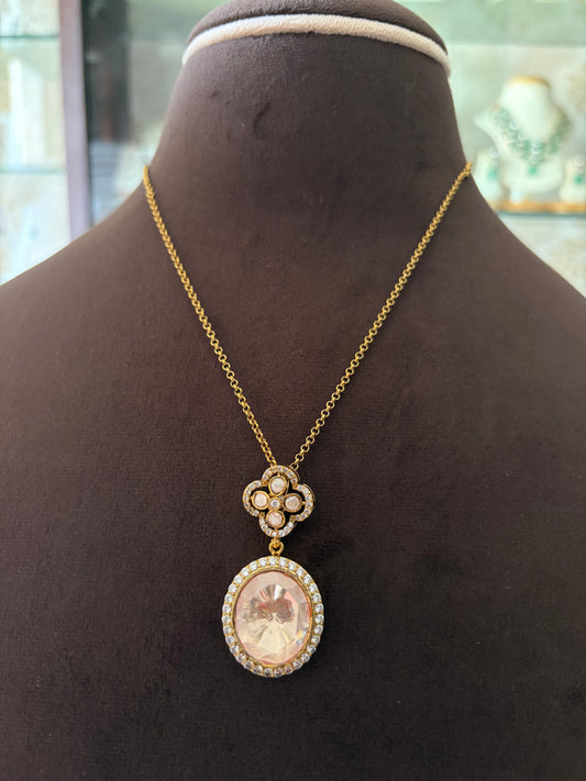 CD(577)Elica moissanite pendant set