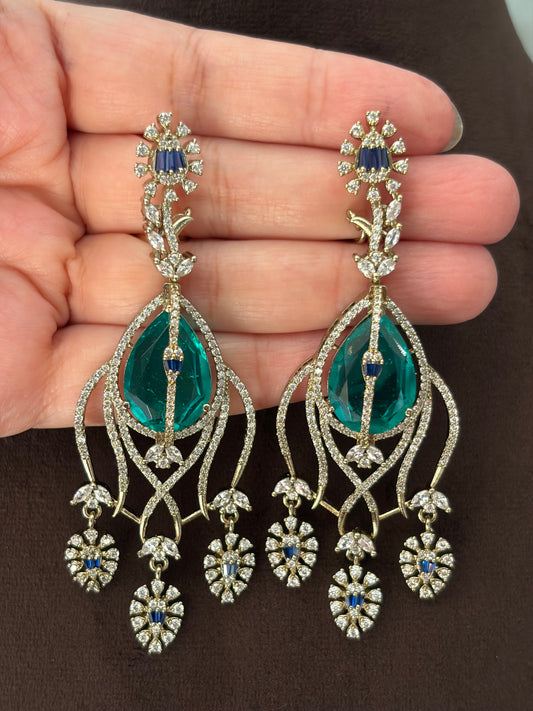 CH(1292)Maria antique baget setting necklace