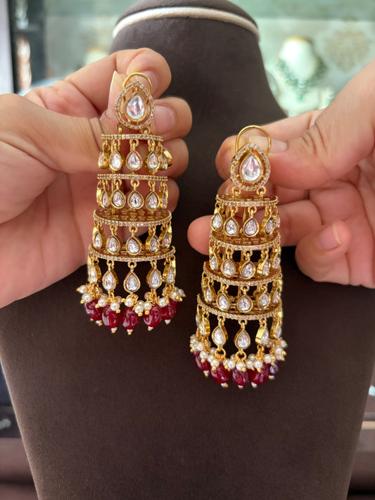 MS(403) Jhoomar Polki Earrings