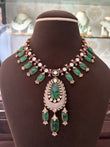 CH(1642)Valentina Polki necklace with doublet stone