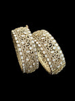 Openable Antique finish Polki bangle