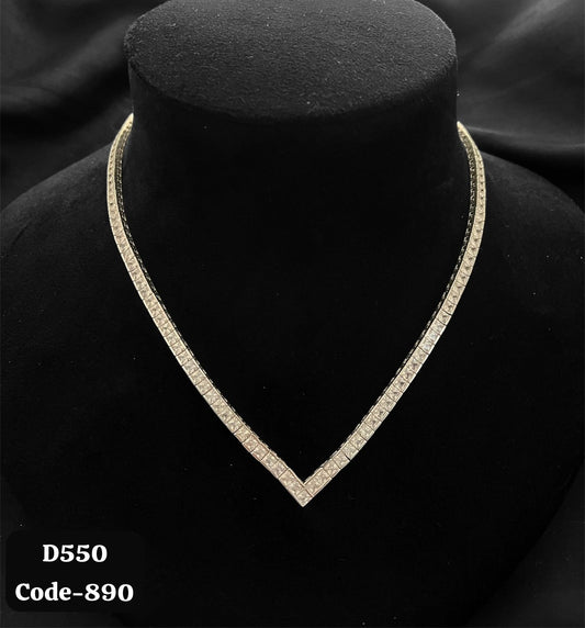 925 Hallmark Silver Solitaire Necklace Set