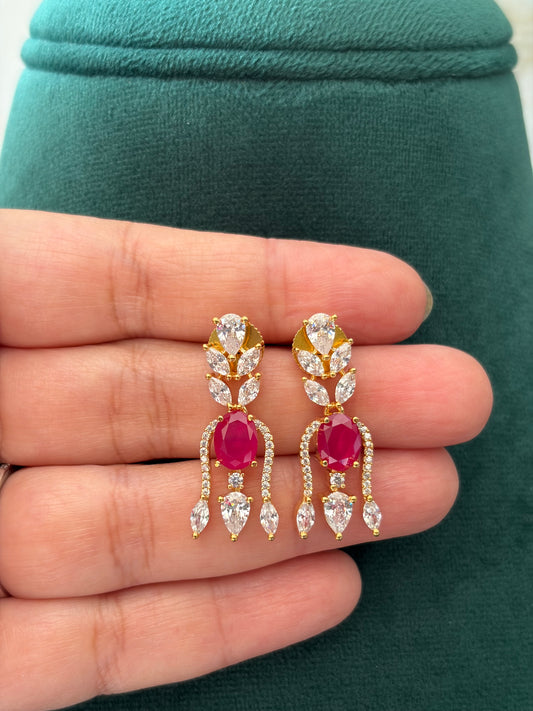 TJ(593)Mira Ruby AD necklace set