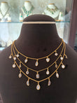 (Rd460)Anne triple layer necklace