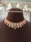 MF(1634)Nysa gold plated moissanite choker