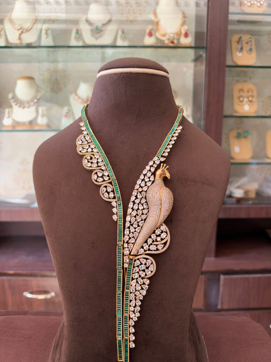 MS(1859)Cathrine bird Cz stone necklace
