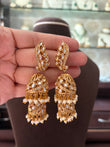 MS(390)Chandrika gold look Polki earring