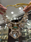 Designer antique finish horse necklace