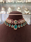 NP(2651)Shivani antique Polki choker set