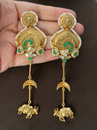 MF(310)Mahika gold plated earrings