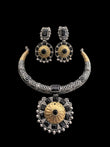 Oxidised necklace set