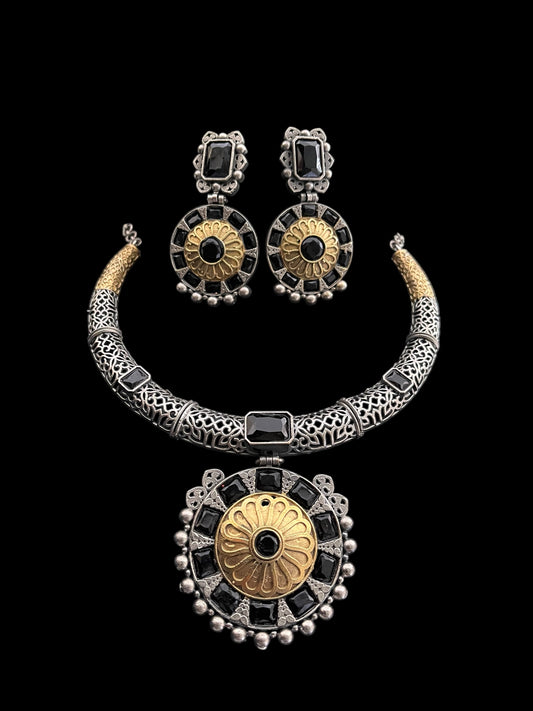 Oxidised necklace set