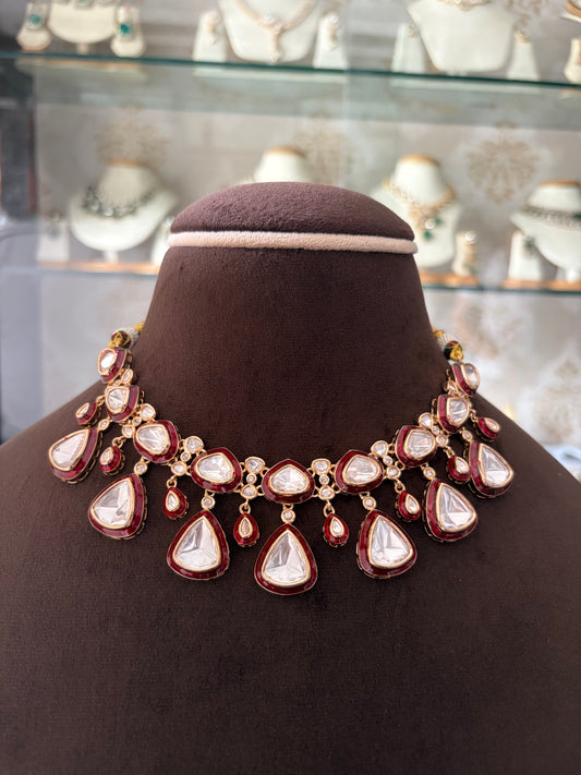 ER(759)Shobha meenakari necklace set