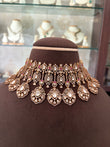 RN(3402)Shravani antique finish Polki choker