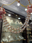 Double layer Polki necklace