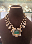 Victorian finish unicorn necklace with doublet stone