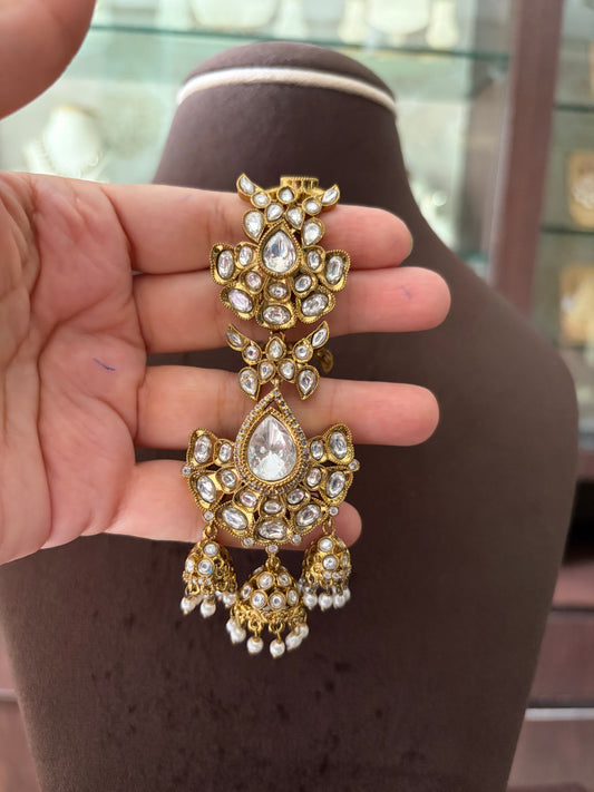 MS(858)Avika antique Polki Earrings