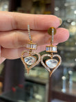 Heart Polki earrings