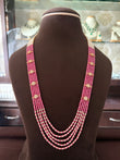 (610)Chandrika Cz stone mala