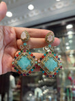 Sabyasachi inspired square earrings