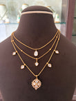 Rd(363)Louise triple layer Polki necklace